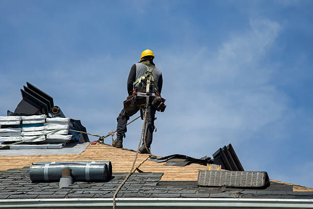 Professional Roof Replacement technician working in Beach City, OH
